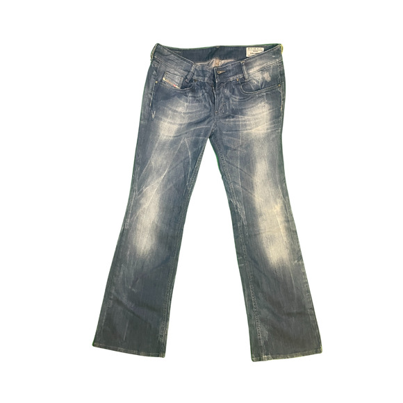 Diesel Louvely Jeans - Boot Cut, Stretch Denim, Classic Blue, Size 30/32 - Picture 1 of 7